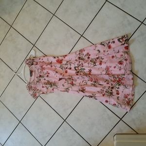 Pink flower dress